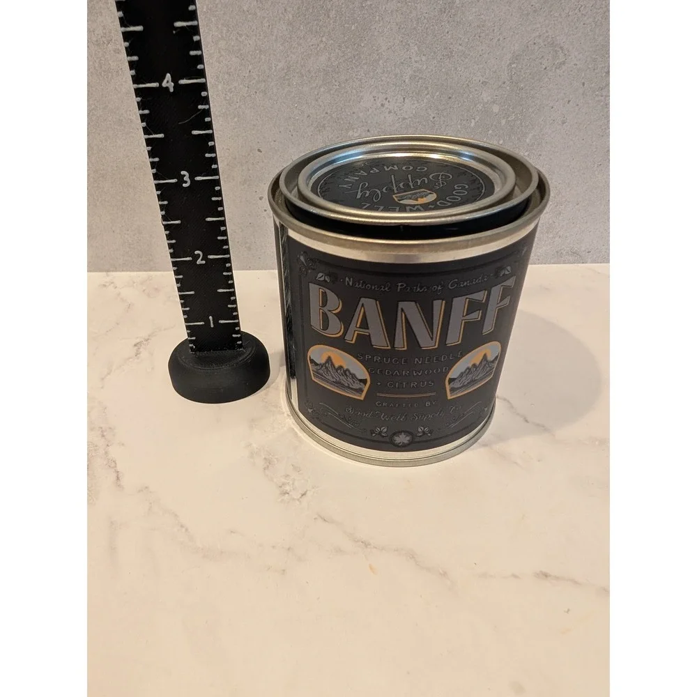 Good Well Supply Co Banff National Park Candle Spruce Cedarwood Citrus Soy Tin